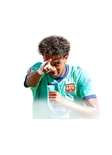 Lamine Yamal 91 Team of the Week RW FC 27 card