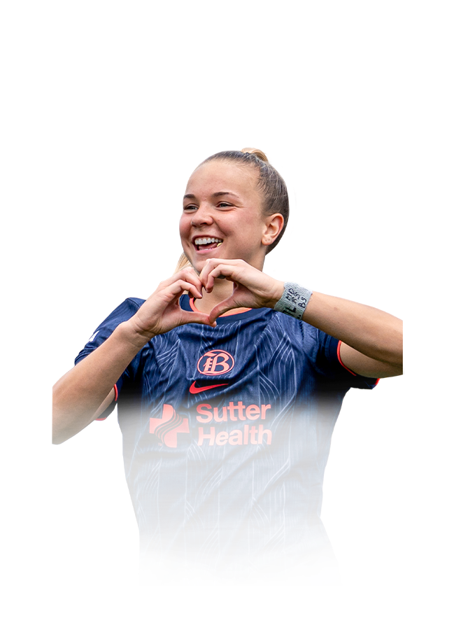 Claire Hutton op de 84 Future Stars FC 27-spelerskaart