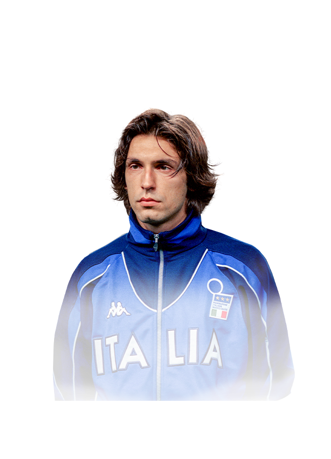 Andrea Pirlo op de 85 Debut International Icon FC 27-spelerskaart