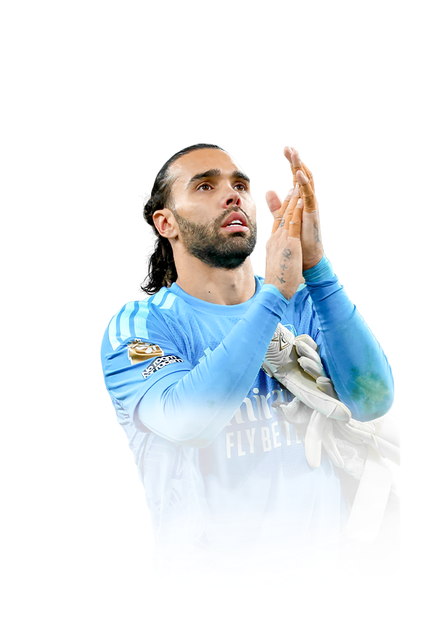 David Raya op de 89 Team of the Week FC 27-spelerskaart