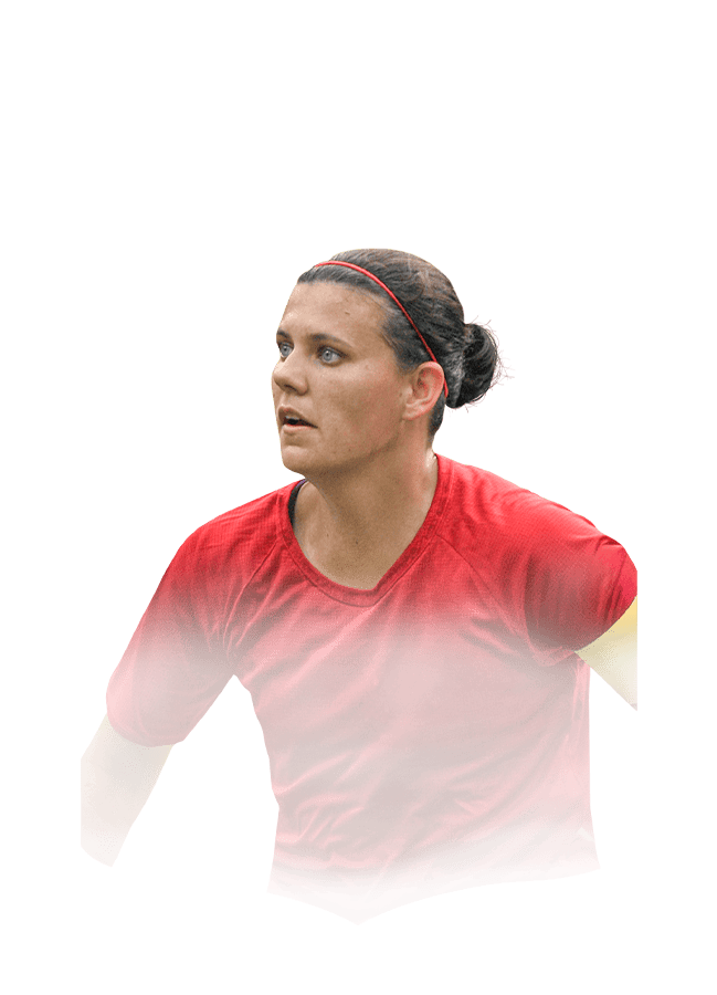 Christine Sinclair op de 86 Debut International Icon FC 27-spelerskaart