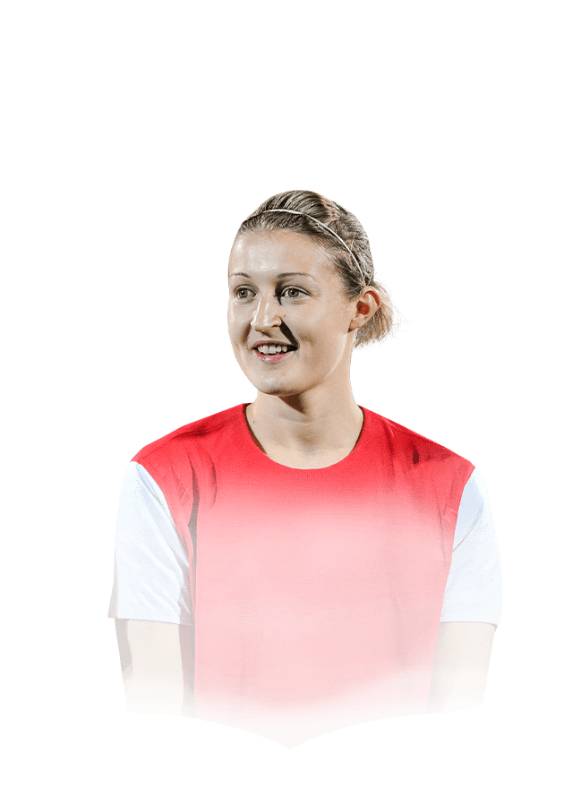 Ellen White op de 86 Debut International Icon FC 27-spelerskaart