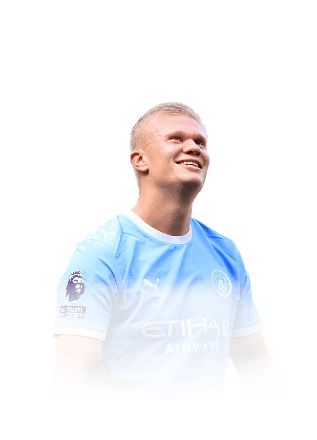 Erling Haaland op de 91 Destined for Glory FC 27-spelerskaart