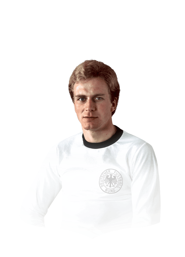 Karl-Heinz Rummenigge op de 86 Debut International Icon FC 27-spelerskaart