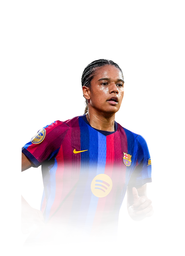 Esmee Brugts op de 85 Team of the Week FC 27-spelerskaart