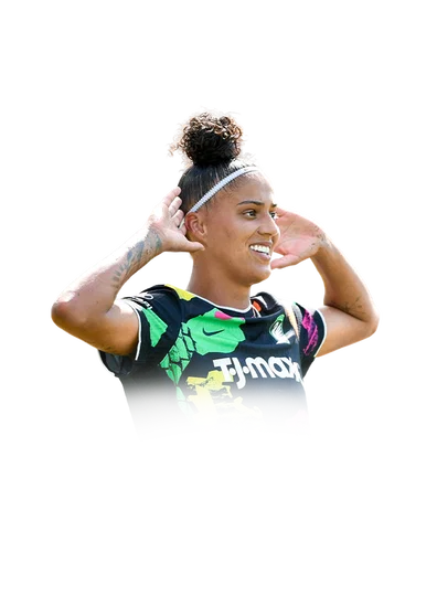 Amanda Gutierres 83 Team of the Week ST FC 26 card