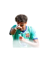Lamine Yamal 91 Team of the Week RW FC 27 card