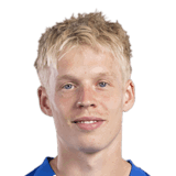 Jeppe Erenbjerg op de 74 Common FC 27-spelerskaart
