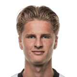 Nikolaj Juul-Sandberg op de 58 Common FC 27-spelerskaart