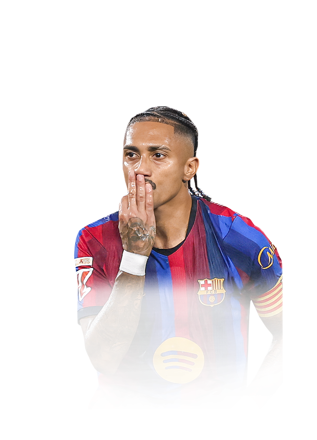 Raphinha op de 89 POTM LALIGA EA SPORTS FC 27-spelerskaart