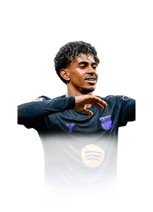 Lamine Yamal 91 Star Performer RW FC 27 card