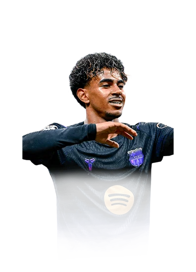 Lamine Yamal 91 Star Performer RW FC 27 card